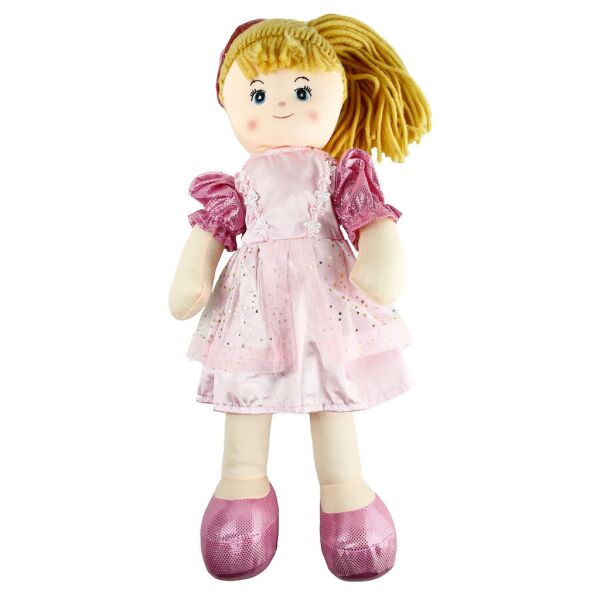 Vardem 50 cm Parlak Elbiseli Bez Bebek AY950C