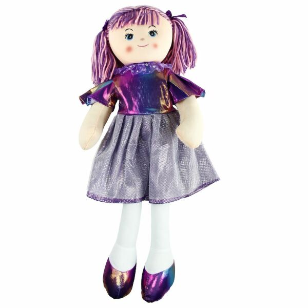 Vardem 50 cm Parlak Elbiseli Bez Bebek AY950C