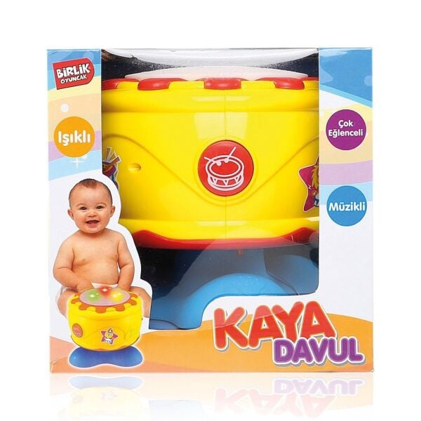 Birlik Pilli Işıklı Sesli Kaya Davul 009-01