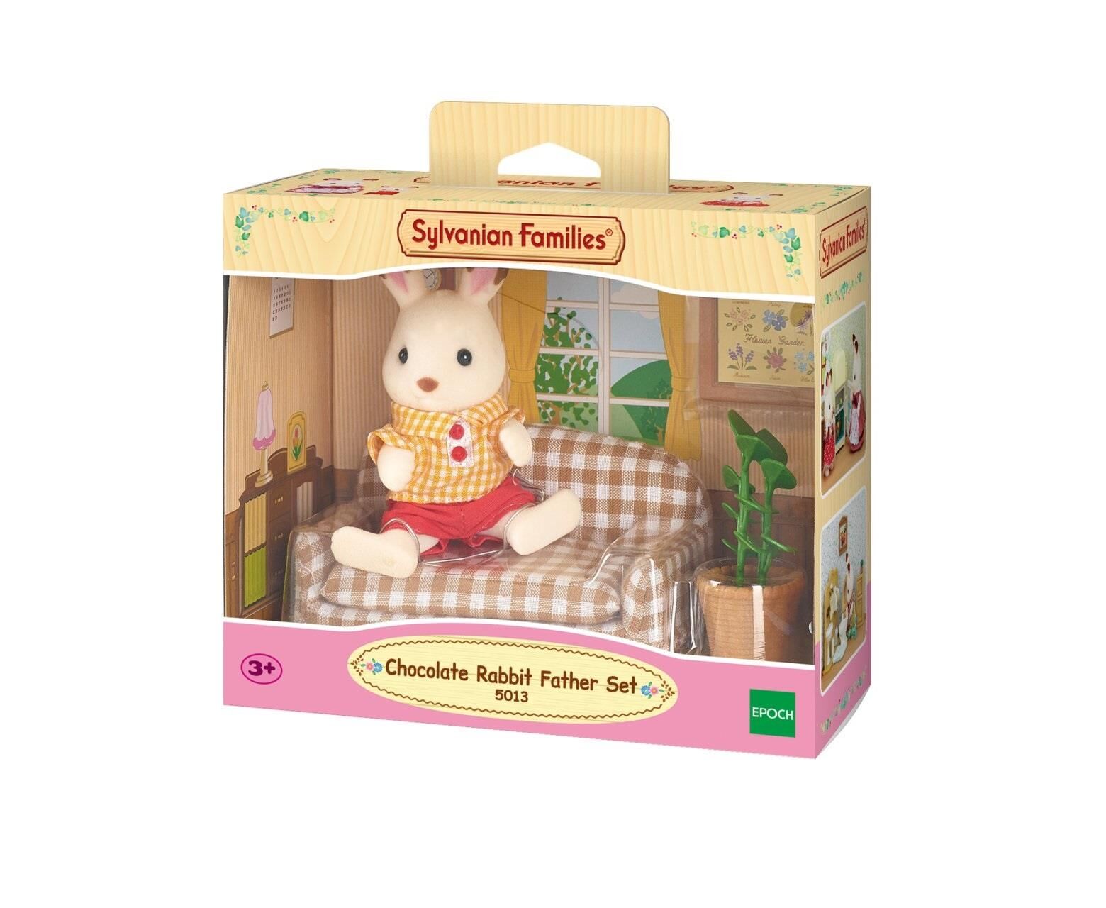 Adore Sylvanian Families Çikolata Kulaklı Tavşan Baba Seti 5013