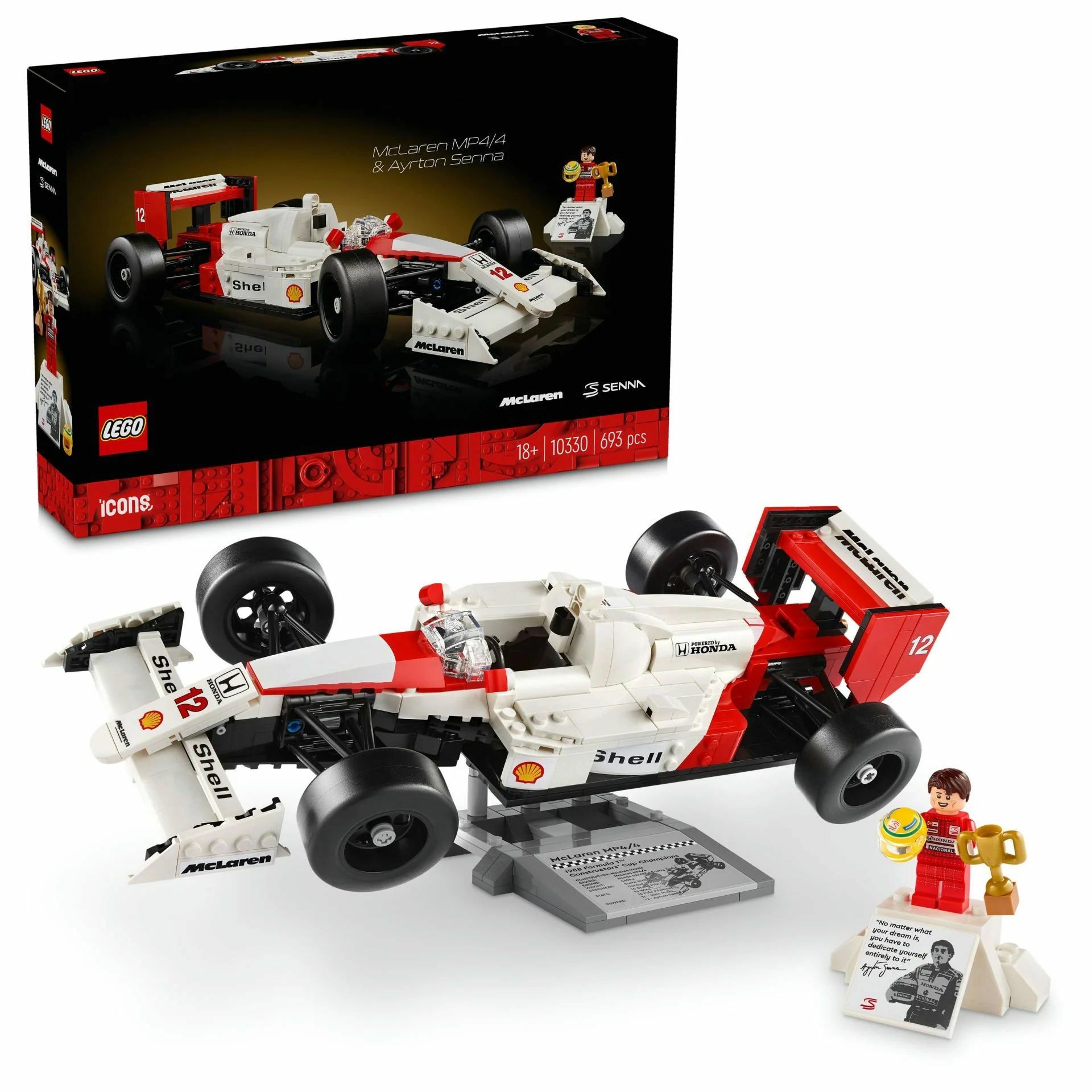 Lego McLaren MP4/4 ve Ayrton Senna 10330