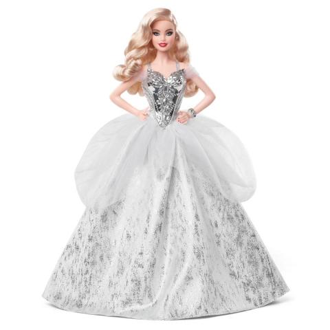 Mattel Barbie 2021 Mutlu Yıllar Bebeği Sarışın GXL18