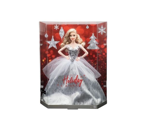 Mattel Barbie 2021 Mutlu Yıllar Bebeği Sarışın GXL18