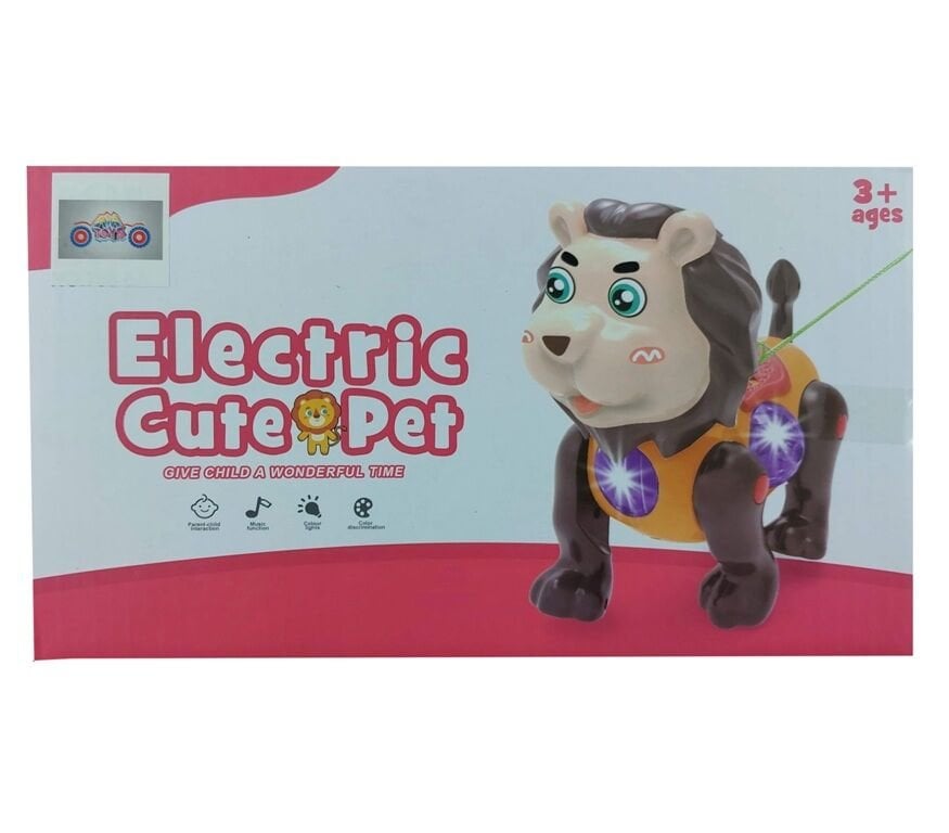 Aya Toys Sesli ve Işıklı Sevimli Evcil Hayvanlar Aslan