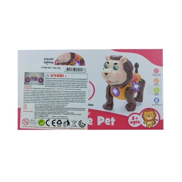 Aya Toys Sesli ve Işıklı Sevimli Evcil Hayvanlar Aslan