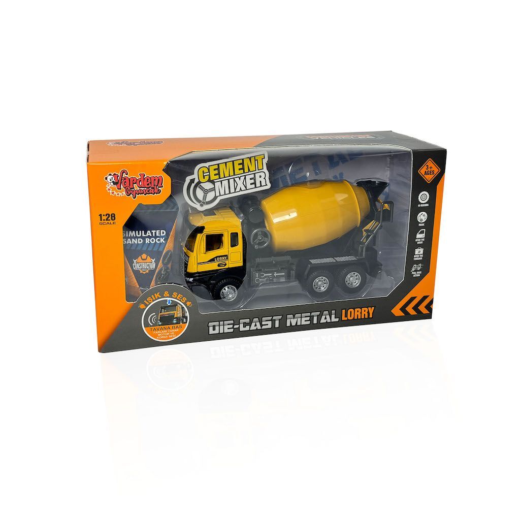 Vardem Çek Bırak 1:28 Sesli Excavator Mikser XX992