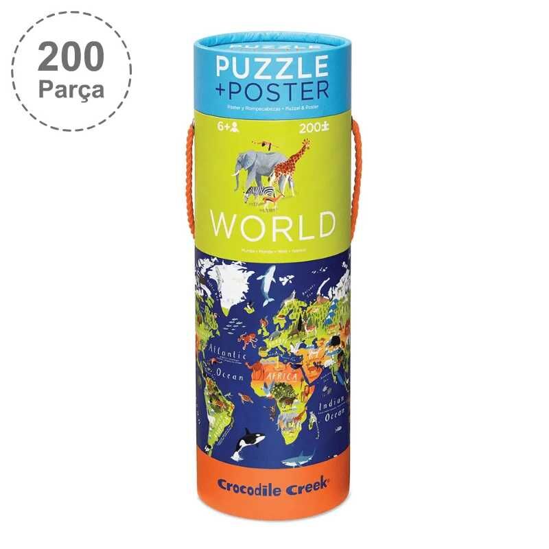 Isabel Poster Puzzle 200 Parça Dünya