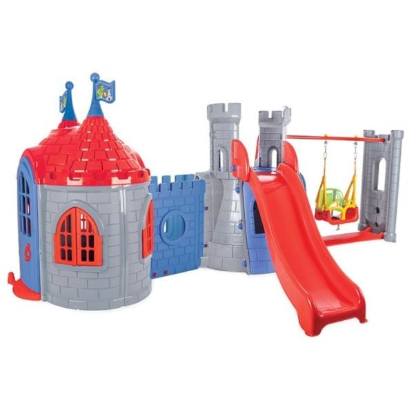 Pilsan Şatolu Kaydırak Ve Salıncak Seti 07966
