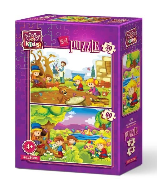 Art Puzzle Minik Botanikçiler 35+60 Parça 5585