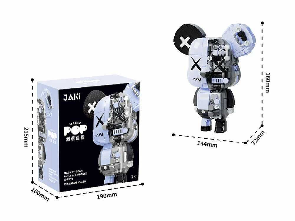 Seher Maker Pop Mıknatıslı Ayı Siyah Blok JK6250-4