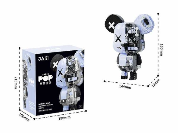 Seher Maker Pop Mıknatıslı Ayı Siyah Blok JK6250-4