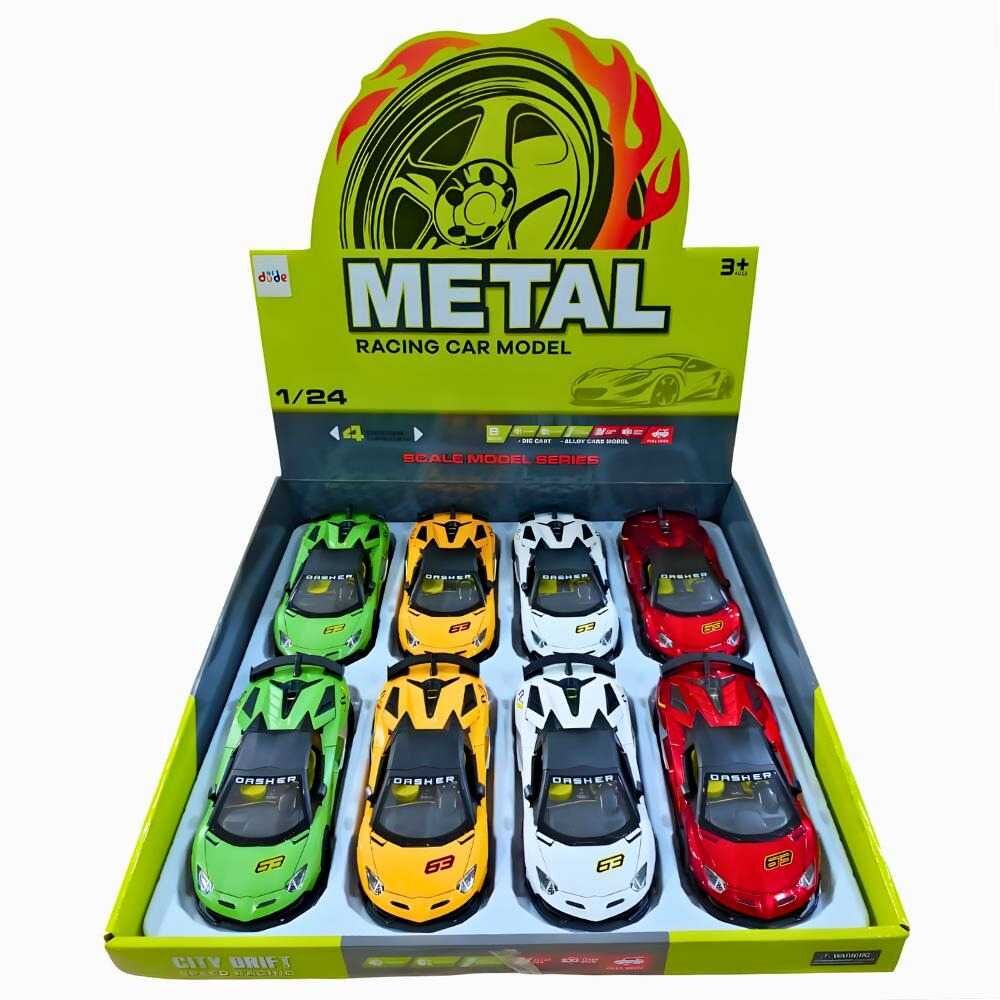 Seher 1:24 Sesli Işıklı Metal Model Araba Çekbırak