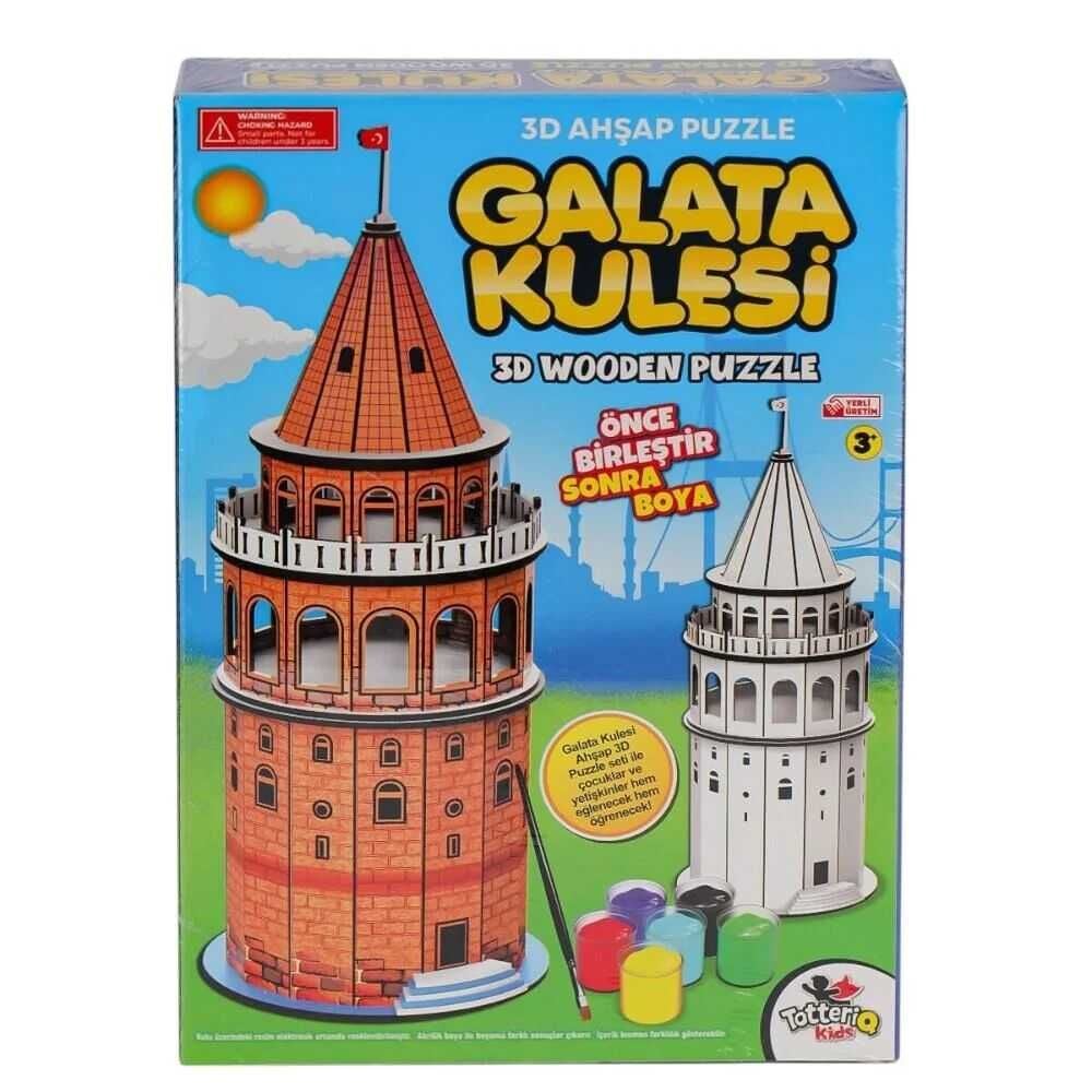 Vardem Galata Kulesı 3D Ahsap Puzzle