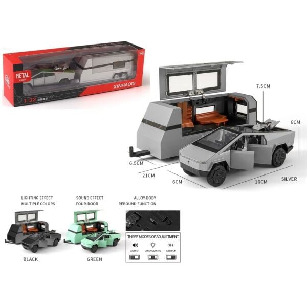 Vardem Kut. 1:32 C-K Isıklı-Seslı Truck  Karavan