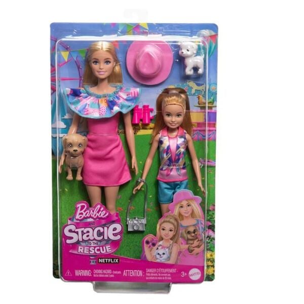 Mattel Barbie ve Stacie Kız Kardeşler İkili Set HR