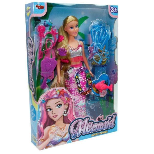 Vardem 29 Cm Aksesuarlı Deniz Kızı Bebek 66777