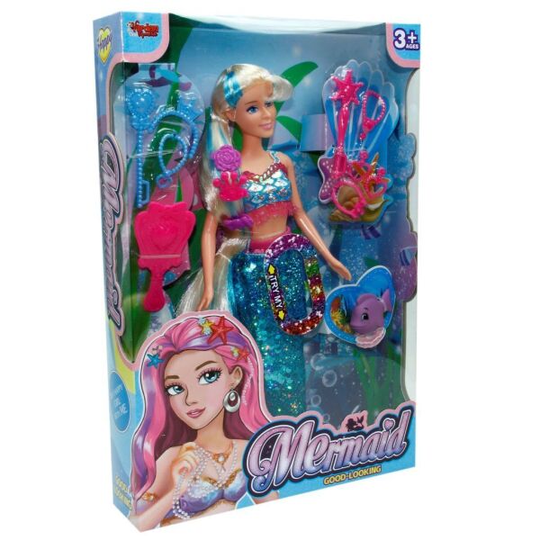Vardem 29 Cm Aksesuarlı Deniz Kızı Bebek 66777