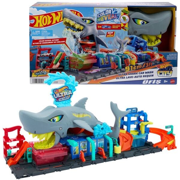 Mattel Hot Wheels Köpek Balığı Yıkama HTN82