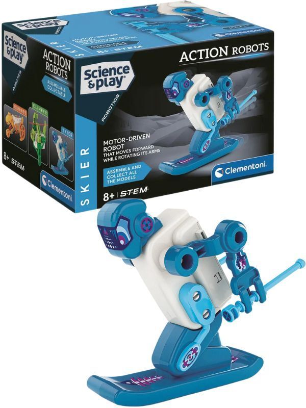 Clementoni Robotik Laboratuvarı Action Robots Skier 75136