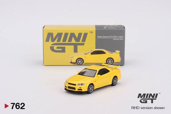 Mini GT 1/64 Nissan Skyline GT R Lightning Yellow