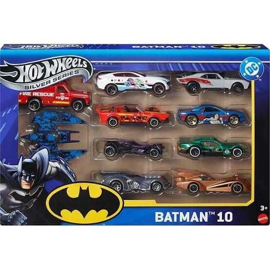 Mattel Hw 10'Lu Batman Temalı Arabalar Seti