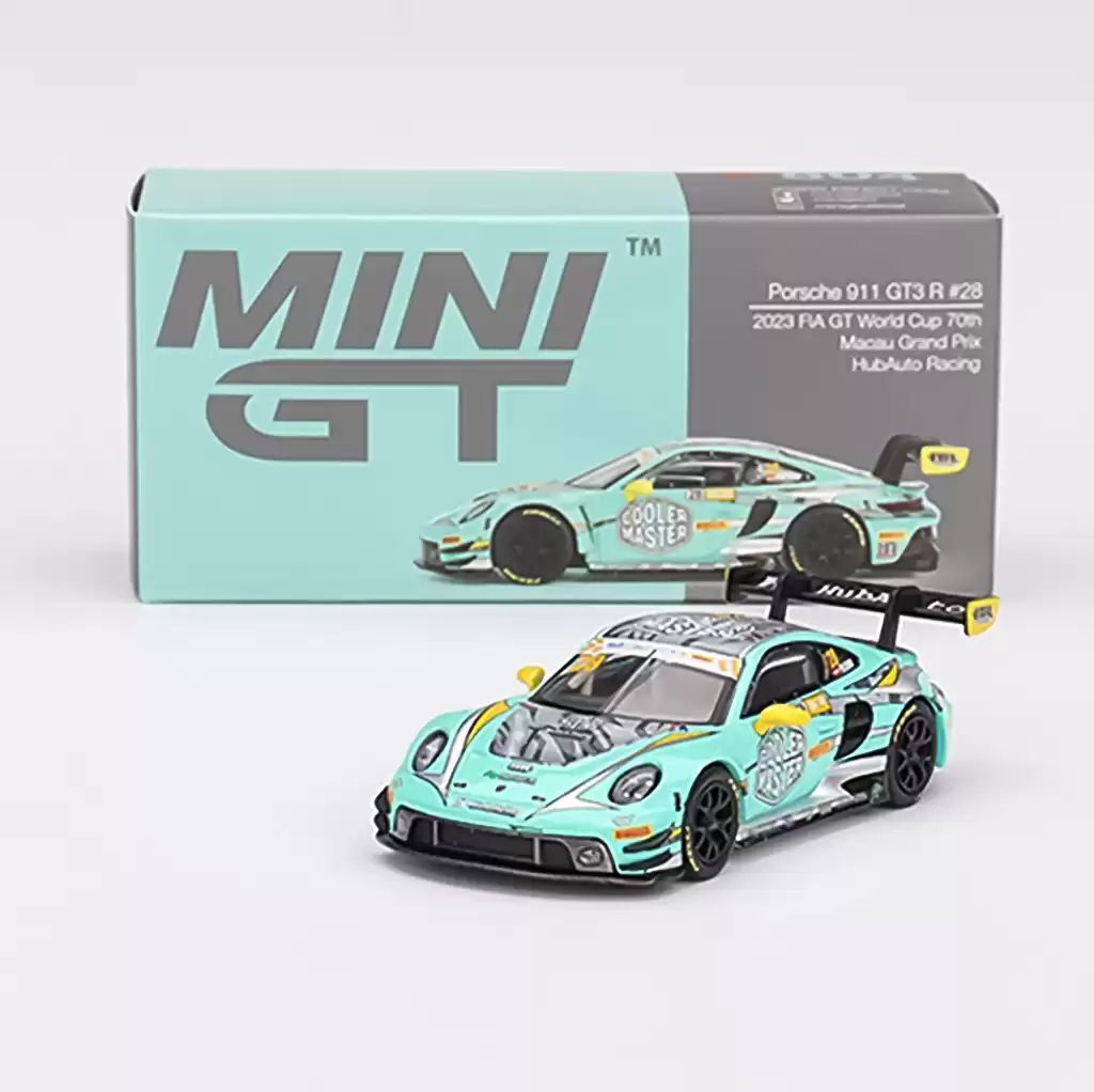 Mini GT 1/64 Porsche 911 GT3 R HubAuto Racing 2023