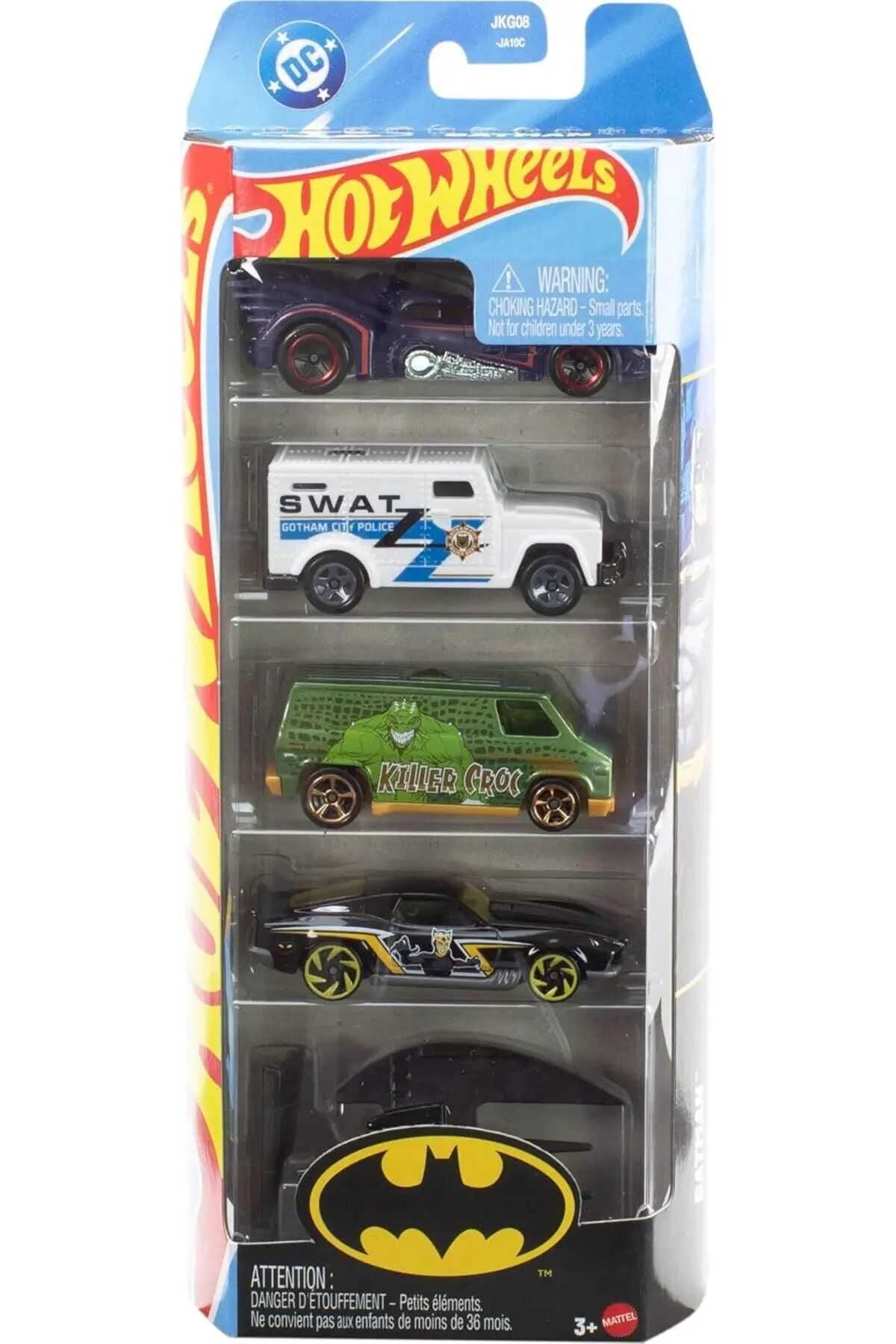 Mattel Hw 5'Li Batman Araba Seti