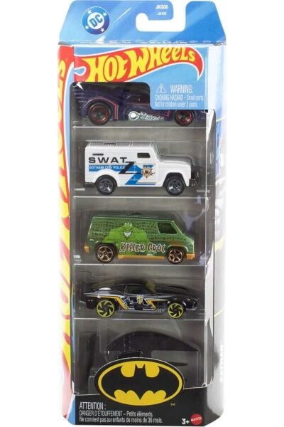 Mattel Hw 5'Li Batman Araba Seti