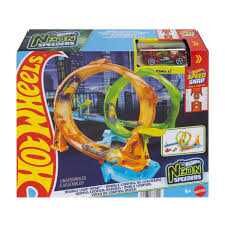 Mattel Hw Neon Yarı. Çift Çemberde Hız Pist Seti