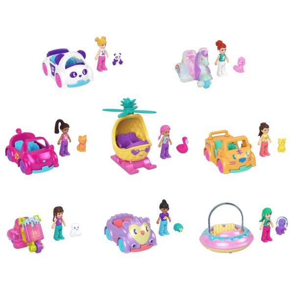 Mattel Polly Pocket'ın Muhteşem Araçları Set HKV55