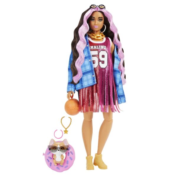 Mattel Barbie Extra Ekose Ceketli Bebek HDJ46