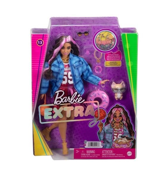 Mattel Barbie Extra Ekose Ceketli Bebek HDJ46