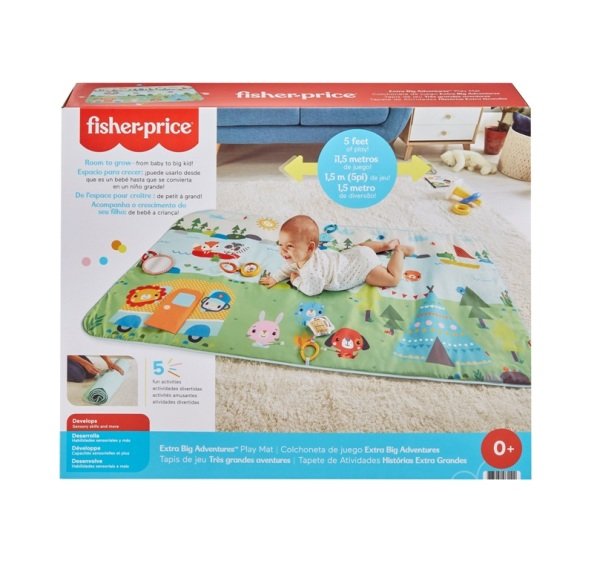 Matte Fisher Price Büyük Maceralar Dev Oyun Halısı GXR53