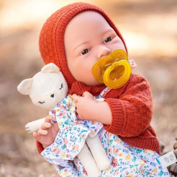 Isabel Oyuncak Bebek 38 Cm Kiremit Hırka Ve Kedili