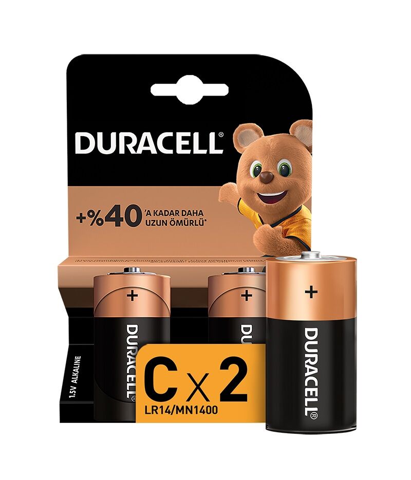 Duracell C Orta Boy 2 Li Pil Kartela 5006002