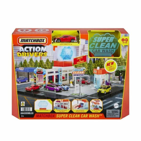 Mattel Matchbox Aksesuarlı Sürücüleri Süper Oto Yıkama Set HNJ54