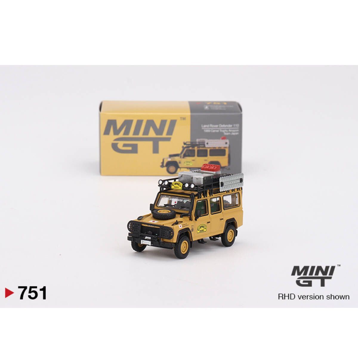 Mini GT 1/64 Land Rover Defender 110 1989 Camel