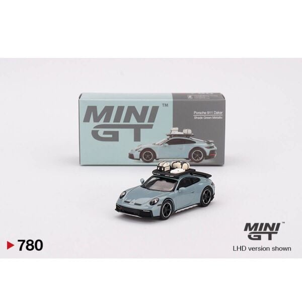 Mini GT 1/64 Porsche 911 Dakar Shade Green Metalli