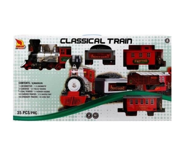 Sunman Tren Set Classical Train 35 Parça S01001555