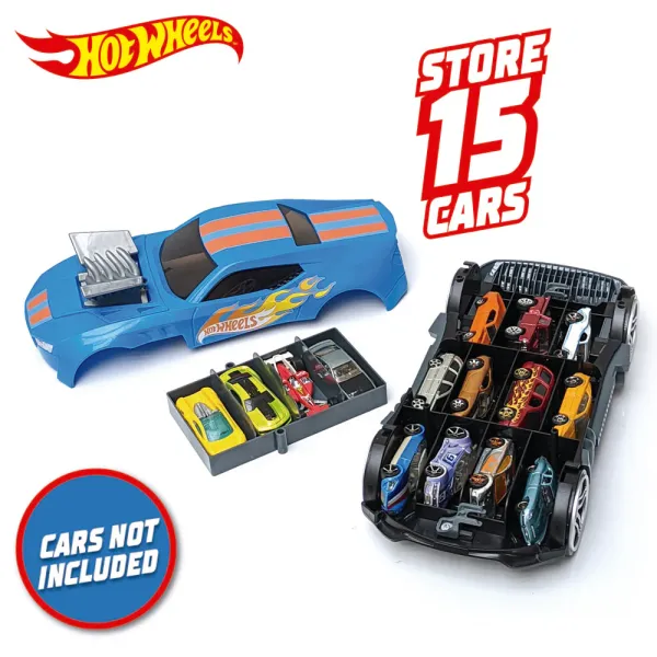 Hot Wheels 2'si 1 Arada Race 'N Haul Araba Saklama Kutusu HWCC15