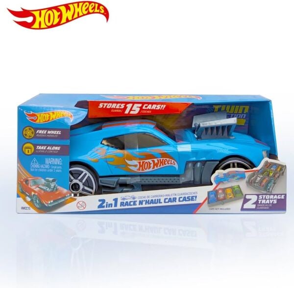 Hot Wheels 2'si 1 Arada Race 'N Haul Araba Saklama Kutusu HWCC15