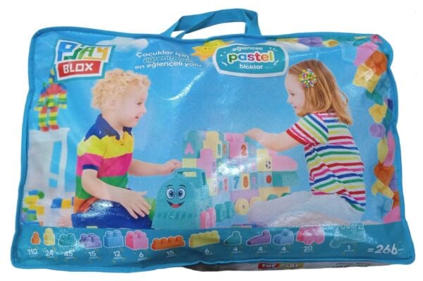 Toru Play Blox Pastel 266 Parça Çantalı 3035