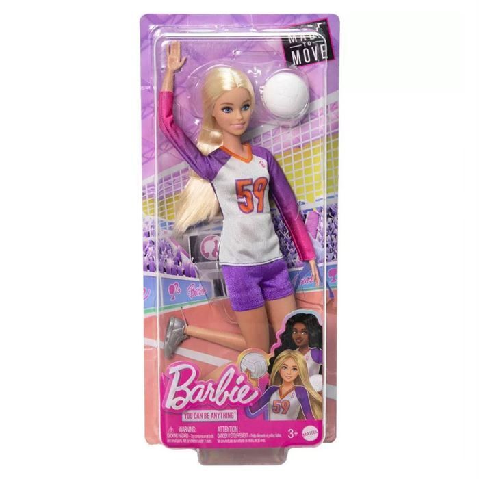 Mattel Barbie Eklemli Spor Bebeği Voleybol HKT72