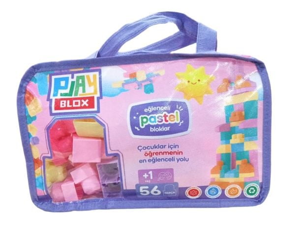 Toru Play Blox Pastel 56 Parça Çantalı 2915