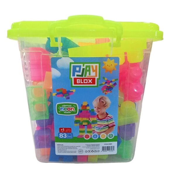Toru Play Blox Neon 83 Parça Çantalı 2939