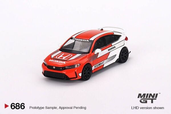 Mini GT 1/64 Honda Civic TYPE R 2023 Pace Car Red