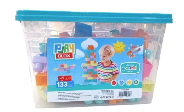Toru Play Blox Pastel 133 Parça Kovalı 3158