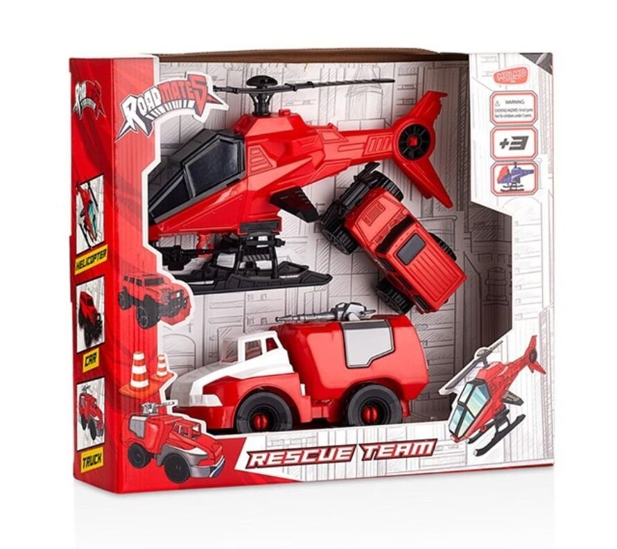 Molmo Roadmates 3'Lü Aksiyon İtfaiye Seti ML441