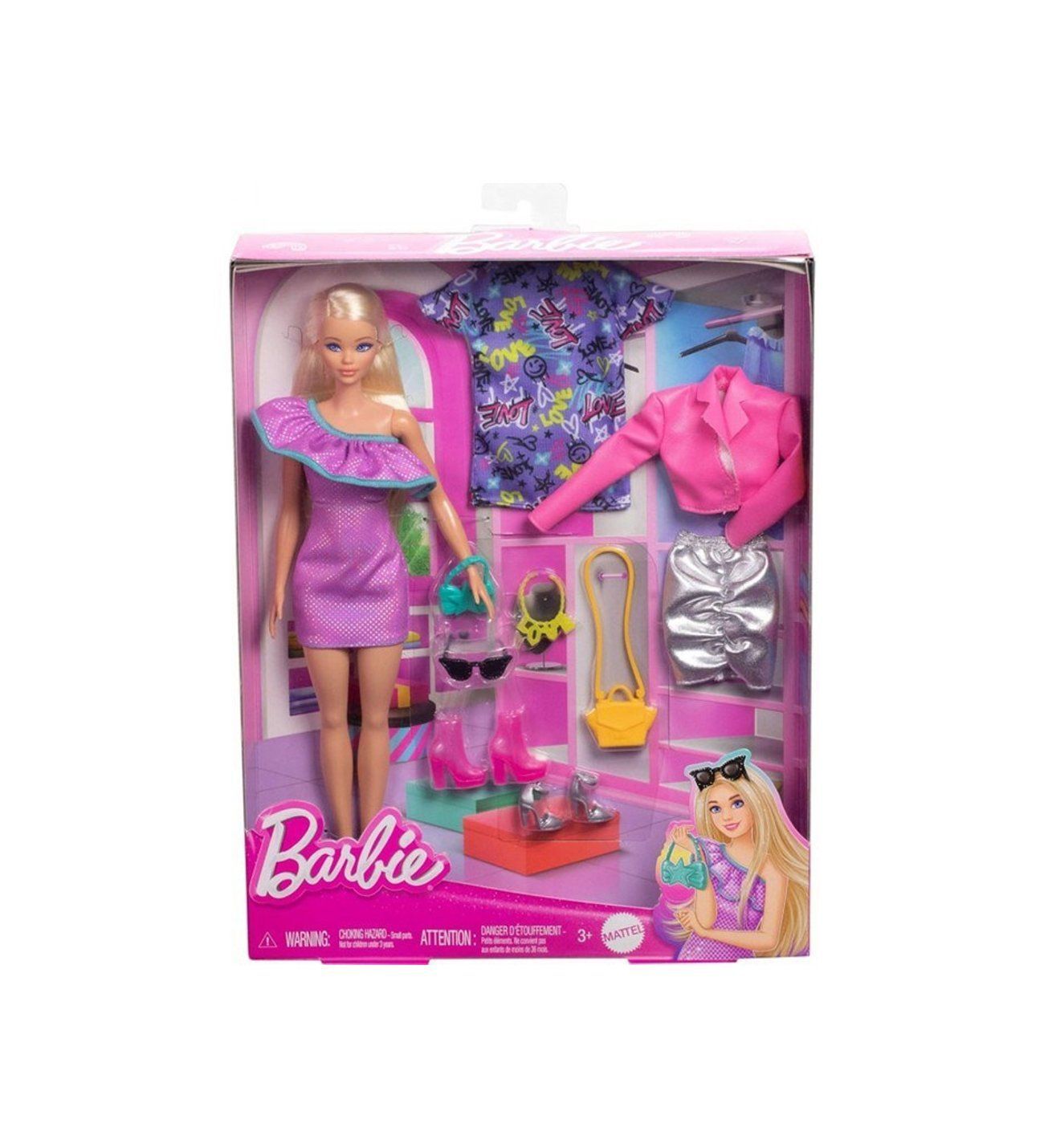 Mattel Barbie Moda Kıyafetleri Akseasuarları HYT61