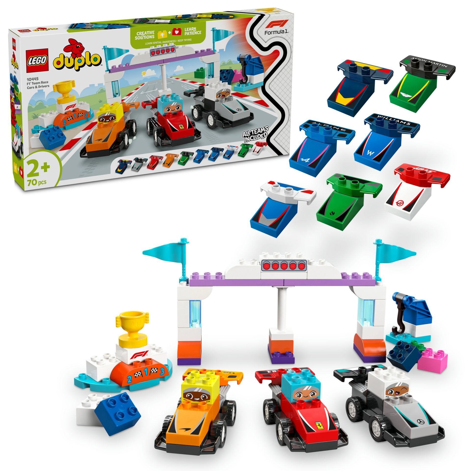 Lego Takımı Yarış Arabaları ve Sürü. Ailece 10445